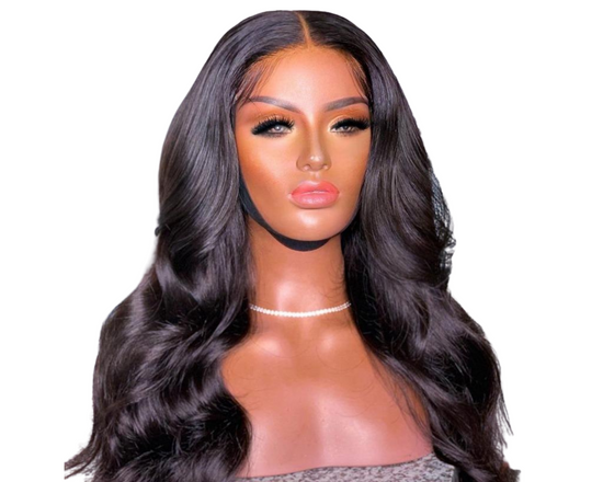 Transparent Lace Front wig Body Wave Human hair