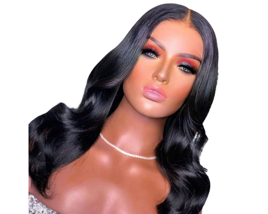 Transparent Lace Front wig Body Wave Human hair