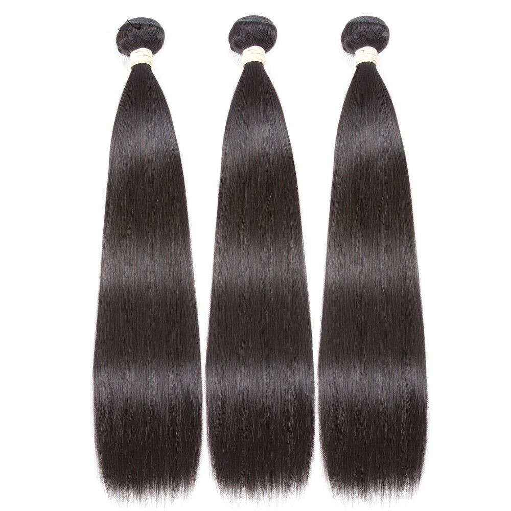 BeuMax 10A Grade 3/4 Straight Hair Bundles with 2x6 Closure Brazilian