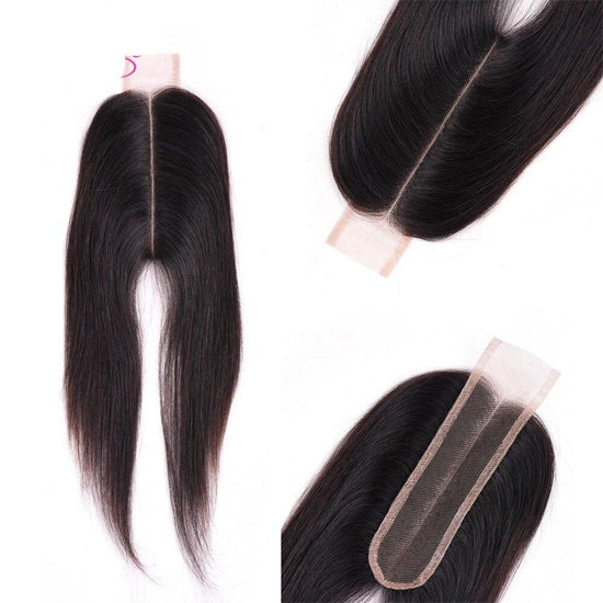 BeuMax 10A Grade 3/4 Straight Hair Bundles with 2x6 Closure Brazilian