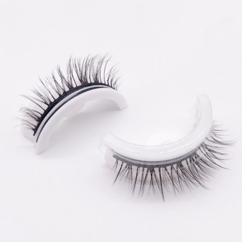 Reusable Self-Adhesive Eyelashes Natural Multiple reversible glue-free self-adhesive pairs of false eyelashes