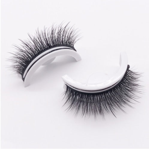 Reusable Self-Adhesive Eyelashes Natural Multiple reversible glue-free self-adhesive pairs of false eyelashes