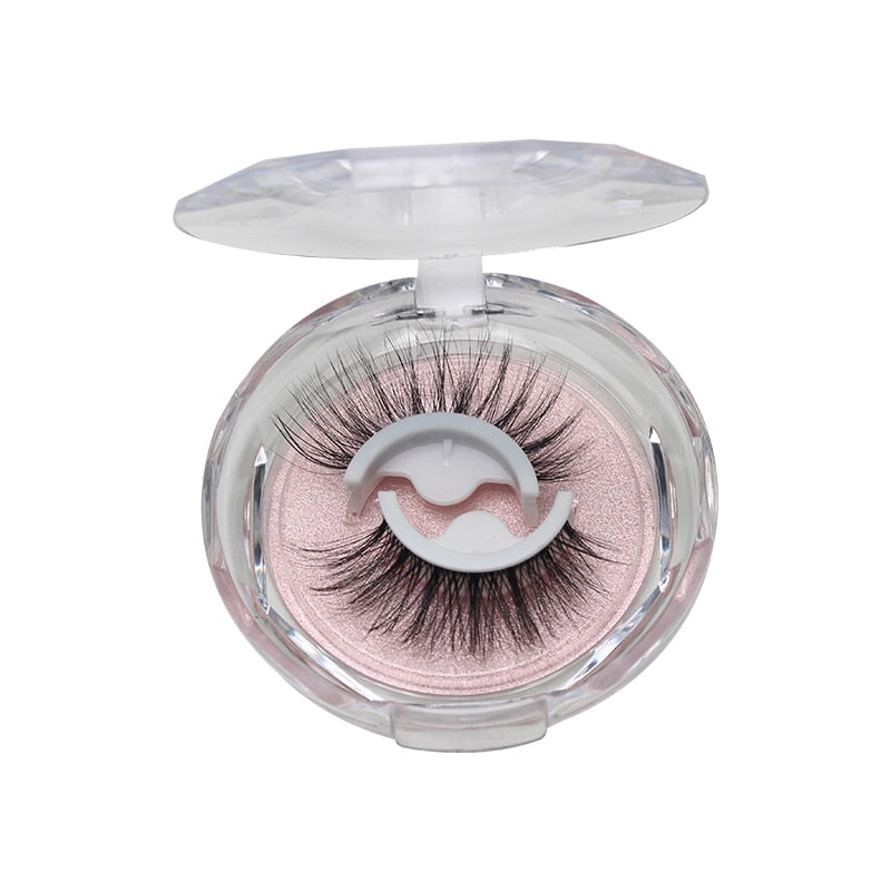 Reusable Self-Adhesive Eyelashes Natural Multiple reversible glue-free self-adhesive pairs of false eyelashes