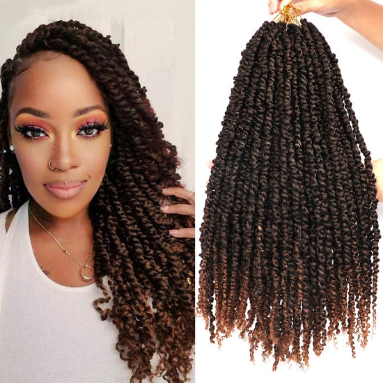 Sambriad Passion Twist Hair 18 Inch Synthetic Crochet Hair Pretwisted Crochet Braids For Black Women Goddess Bohemian Extensions