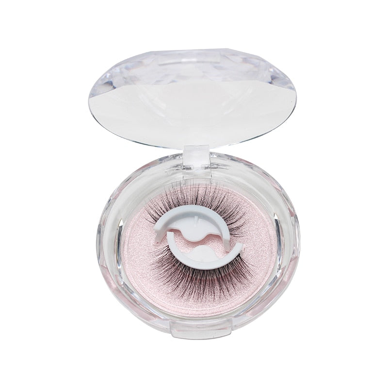 Reusable Self-Adhesive Eyelashes Natural Multiple reversible glue-free self-adhesive pairs of false eyelashes