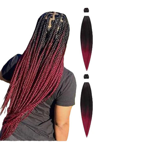 Pre-stretched braiding hair is convenient because it reduces the time and effort required for braiding. The fact that it's itch-free and made from 100% Kanekalon fiber indicates its quality 4 bundles are enough for a headset