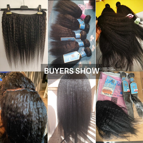 Peruvian 10A Kinky Straight Human Hair Bundles – 100% Unprocessed Peruvian Virgin Hair Extensions